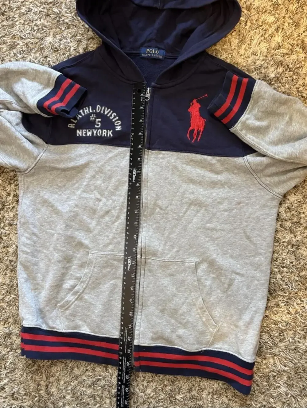 Polo Ralph Lauren Big Pony Athletic Division #5 Champs Boys Hoodie Jacket Boys